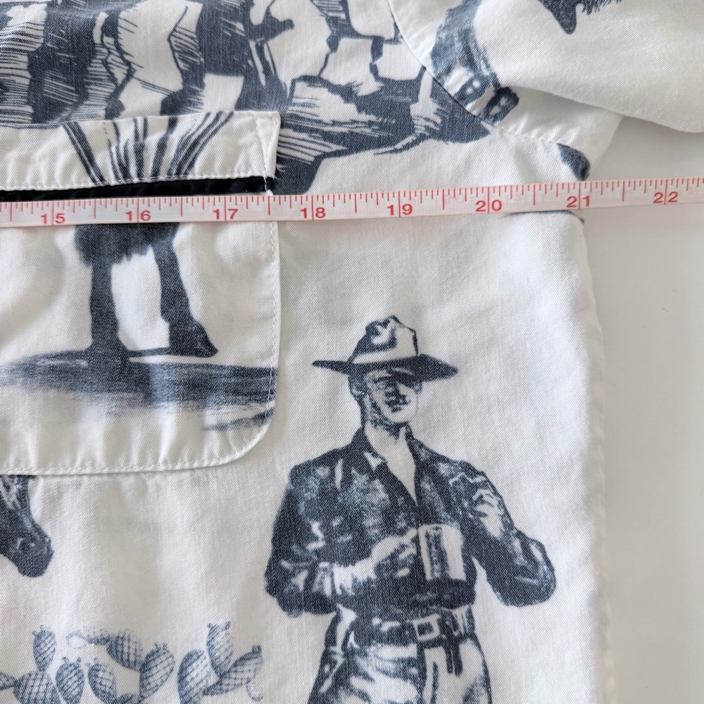 Katie Kime Marfa Toile Pajama Top Size M - Picture 10 of 11